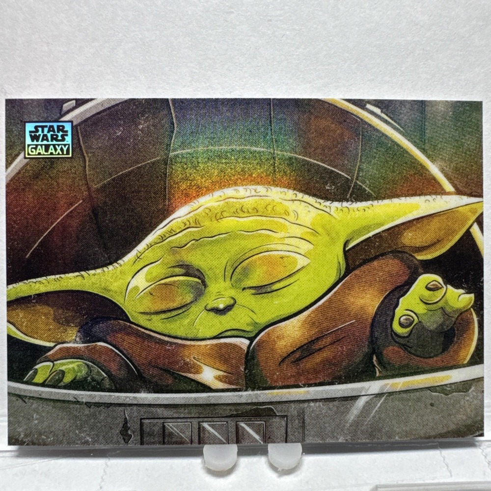2026 Topps Chrome Star Wars Galaxy #49 Grogu Refractor